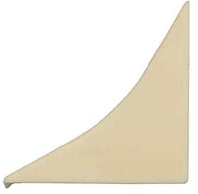 DQ-PP HOEKLIJST EINDSTUK - Licht Marmer - 23 x 23 mm - PVC - Keukenlijst Werkblad Afwerkingslijst Lijst Keuken Keukenafwerkingslijst Wandafwerkingslijst Tafelbladlijsten