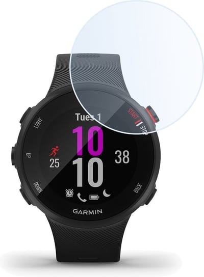 Screenprotector - Geschikt voor Garmin Forerunner 45S - Sterk & Shockproof - Tempered Glass - Beschermglas Screen Cover - Gehard Glas - Bescherm Protector voor Smartwatch