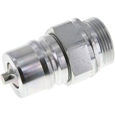 Stalen DN 25 Hydraulische Koppeling Insteeknippel 28 mm L Knelring ISO 7241-1 A/8434-1 D 34.3mm