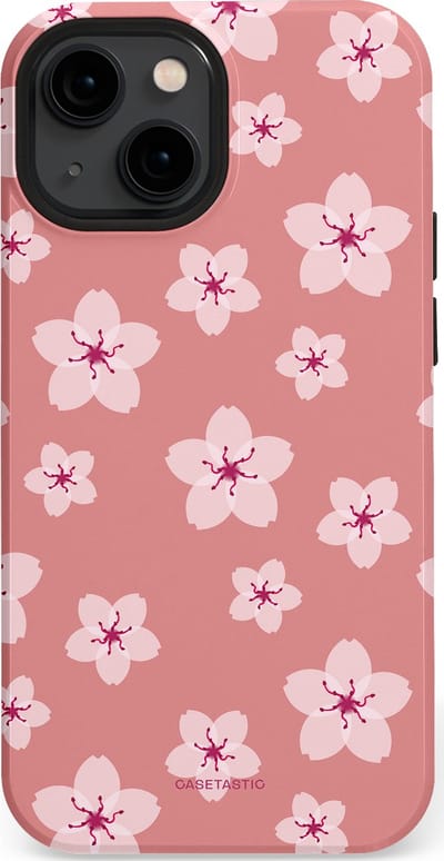 Casetastic Hoesje Geschikt voor Apple iPhone 13 Mini Magsafe - Stijlvolle Beschermende Duo-layer Case - Roze Sakura Bloesems Elegante Japan Rituals