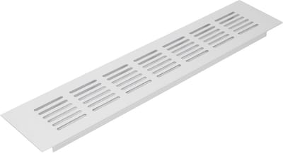 60 x 300 mm Wit Aluminium Ventilatierooster met Insectengaas voor HVAC en Ventilatie