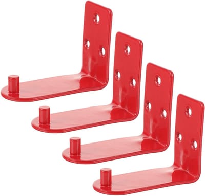 Brandblusser Wandhaken - Metalen Beugel - Veilige Opslag - Universeel Ontwerp - 7 x 5.3 cm - Rood