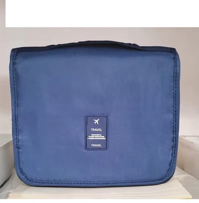 Toilettas Dames - Make-up tasje - Blauw - Reis Toilettas met haak - Toilettassen - Oranizer - 24cm x 19cm