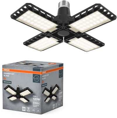 Osram LED spot Floodlight High Bay 2100lm 24W/840 black E27