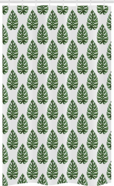 ABAKUHAUS Tropisch douchegordijn – jungleblad – 120x180 cm – varen groen