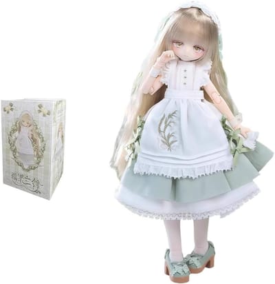 BJD Poppen - Verkleedpop Verzamelobject - Decoratief Presenteren - Volledig Beweegbare Scharnieren - 20 cm Hoog - Gefluister van de Lelietje-van-dalen