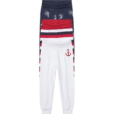 lupilu Baby joggingbroek (74/80, Donkerblauw/wit)