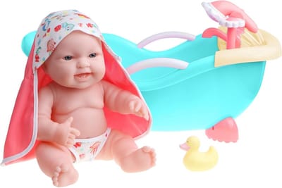 Babybadset voor poppen – Speelgoed voor verzorging en ontwikkeling
