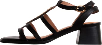 Leren sandalen met hak, model Catalina