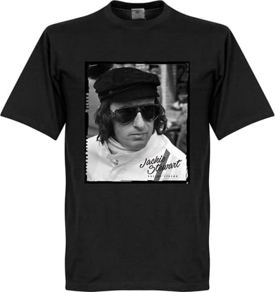 Jackie Stewart Portrait T-Shirt - Zwart - S