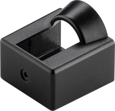 RJ45 (v) afsluitcovers voor RJ45 (m) connectoren zonder kabelklem - 10 stuks / zwart