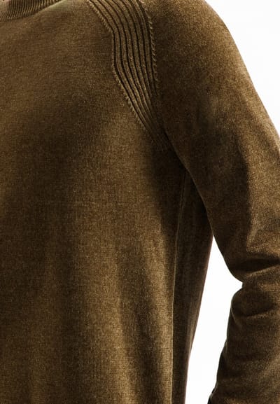 No Excess Pullover Crewneck Light Weight Chenille Taupe Größe: M | Pullover Outlet | Herren | Schwarz