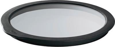 Vershouddeksel van glas 28 cm - Vaatwasmachinebestendig glazen deksel met siliconen rand voor kommen en potten