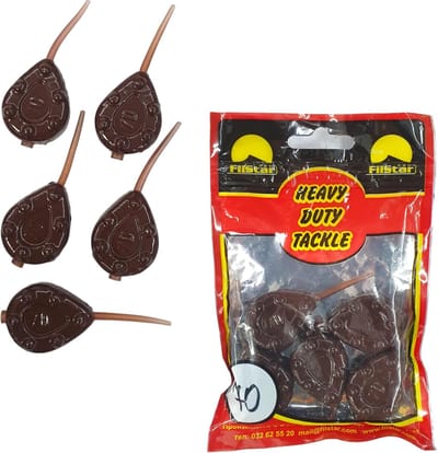 Set van 5 Loodgewichten 70g met Clip Peerlood voor Zoet- en Zoutwatervissen