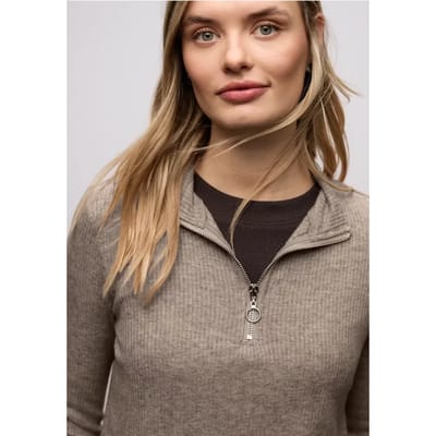Shirt met geribde structuur