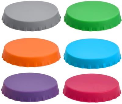 Dailygoods- Bliksluiting Herbruikbaar - Blikdeksel - Drankbliksluiting - Siliconen Deksel - Kleurrijk - BPA-vrij
