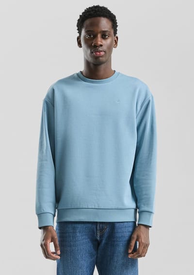 Q/S designed by - Heren sweater - Maat XL - Mannen - blauw - katoen
