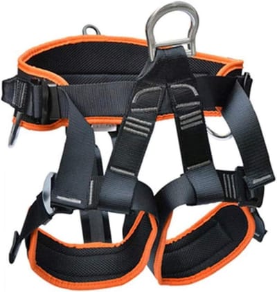 Veiligheidsharnas - Valbescherming - Werken op hoogte - Versterkte naden - 80-120 cm taille - Oranje