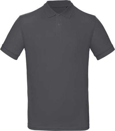 B&C Men's organic polo shirt CGPM430 - Dark Grey - L
