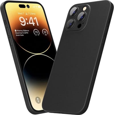 Ultra dun hoesje geschikt voor iPhone 16 Pro - zwart- Duurzaam - Flexibel - Licht - Slank design - Stijlvol