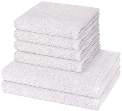 Cawö Sonstiges 4 X handdoek 2 X douchehanddoek - in set 6 pack Pure