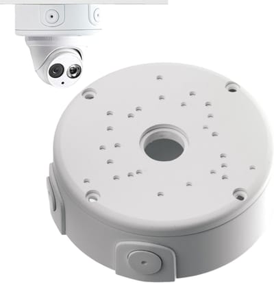 Montagebox Camera - Aansluitdoos Beveiliging - Buiten Montage - Waterdichte Afdekking - 12 cm - Zwart