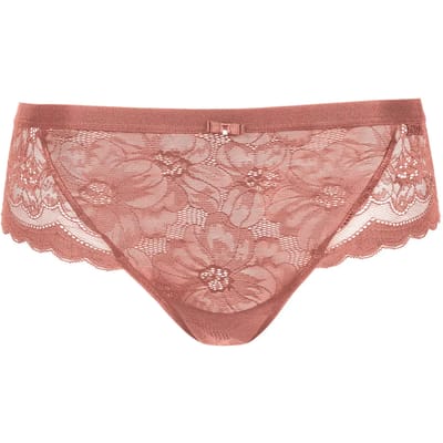 Bruin-rode kanten slip Lisca Evelyn - Bruin - Maat - 40