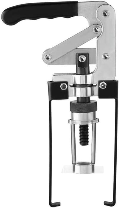 Klepveer Compressor - Motor Tool - Motoronderhoud - Verstelbare Diepte - 34 cm - Zwart Zilver