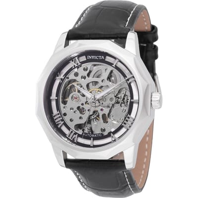 Invicta Objet D Art 69128 Herenhorloge - Automatisch Uurwerk - Roestvrij Staal met Zilveren Wijzerplaat - 42 mm