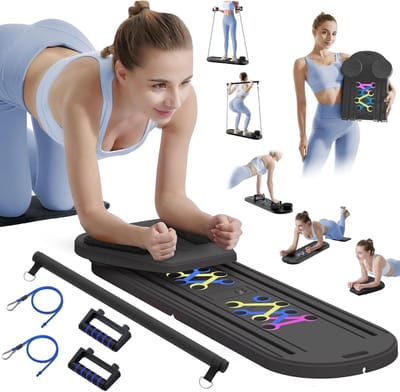 Pilates Board Set - Home Workout Board - Core Training - 15-in-1 Multifunctioneel - 97.8 x 30 x 2.8 cm