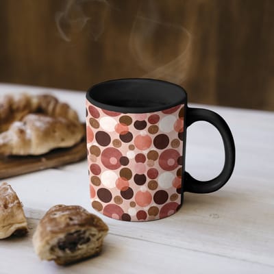 Magische Mok - Foto op Warmte Mokken - Koffiemok - Cirkels - Modern - Kleurrijk - Magic Mok - Beker - 350 ML - Theemok