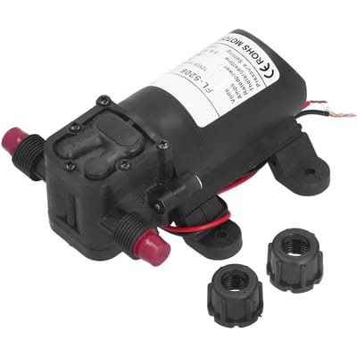 Pompe à membrane 12 V 36 W, mini pompe à eau haute pression CC à double filetage pour pulvérisateur agricole