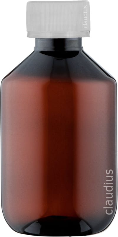 Lege Plastic Fles 200 ml PET Amber bruin- met verzegeldop - set van 10 stuks - navulbaar - leeg
