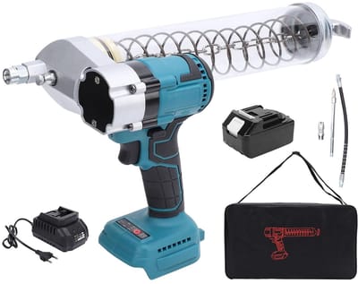 Elektrisch Vetpistool - Draadloos Vetspuit - Apparatuur Onderhoud - 12000 Psi Kracht - 45 x 26 x 16 cm - Zwart