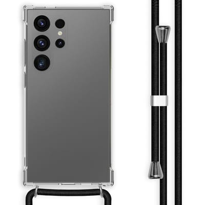 imoshion Hoesje - Geschikt voor Samsung Galaxy S24 Ultra - Backcover met koord - Zwart