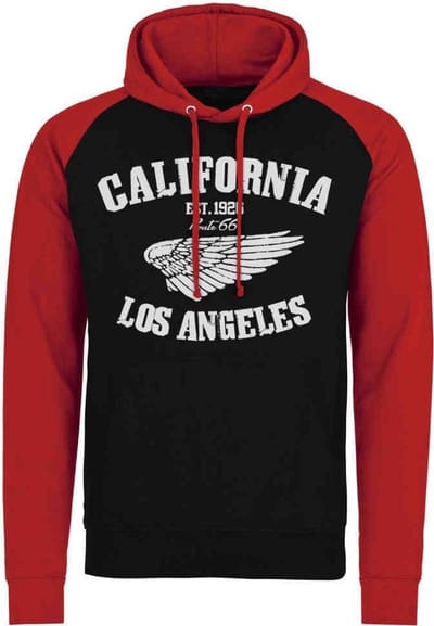 Route 66 Hoodie/trui -S- California Zwart/Rood