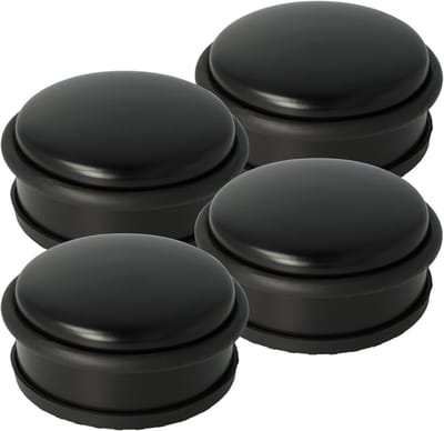 Deurstopper Set - Deur Buffer - Deuren Fixeren - Antislip Rubber - 4 Stuks - Zwart