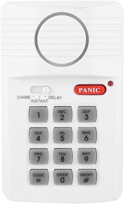 Deuralarm Systeem - Beveiligingsalarm Huis - Extra Beveiliging - Drie Instellingen - 13 x 8 cm - Wit