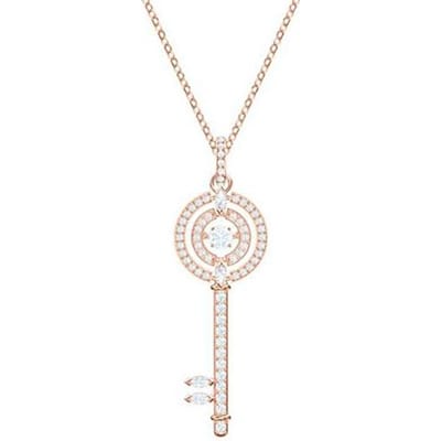 Swarovski Sparkling Dance Hart Serie Sleutel Ketting Dames ketting 5469120 Box (Random Color) white