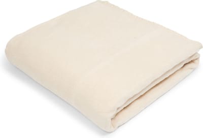 Damminga Plaid 140x220 cm – 100% Geborsteld Katoen – 500 GSM – Crème