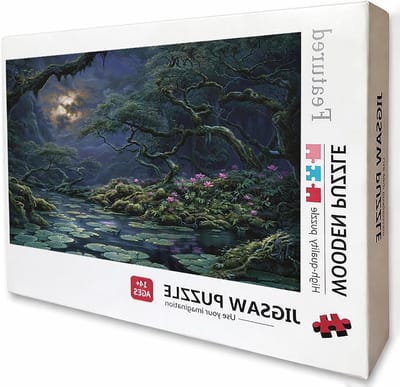 Houten Puzzel - Legpuzzel Volwassenen - Ontspannende Tijd - 4000 Stukjes - 141x87 cm - Groen