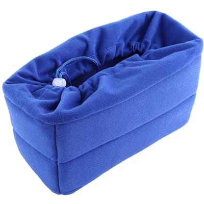 DSLR Camera Tas Inzetstuk Voor Rugzak Gewatteerde Camera Sleeve Hoes Lens Etui (Donkerblauw) blauw