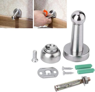 Roestvrij stalen deurstopper met magnetische functie - Praktische deurstopper - Duurzaam en handig in gebruik
