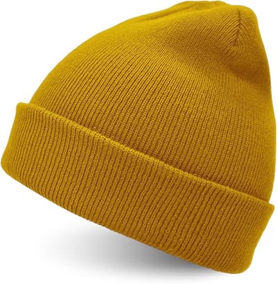 Muts - Beanie - Caramel - Gehaakt - Wintermuts - Warm - 'Original Cuffed Beanie' - Jonyx