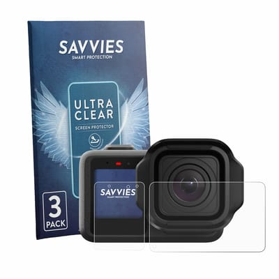 Savvies - Screenprotector voor GoPro Mission 1 - Folie Beschermfolie transparant 6 Stuks
