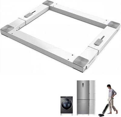 Wasmachine Onderstel met Wielen en Trillingsdemping, Verstelbaar