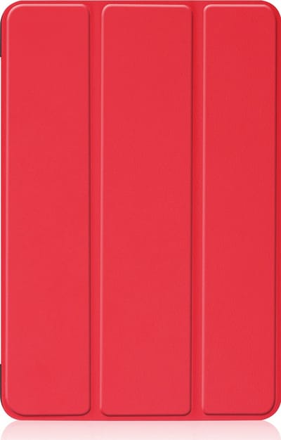 Hoesje - Geschikt voor Apple iPad Air 5 (2022) - 10.9 inch - 5e Generatie - M1 - Dun & Stevig - Trifold Bookcase - Hard Cover - Hardcover Book Case - Tablet Hoes - Rood