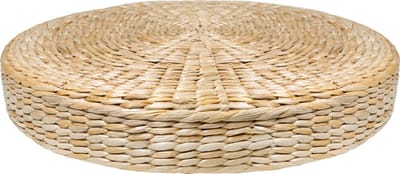 QUVIO Stro kussen / Yoga kussen / Sierkussens / Meditatiekussen / Decoratie - Diameter 40 cm
