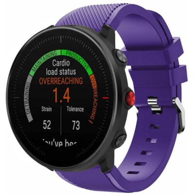Polar Vantage M twill siliconen band (paars)