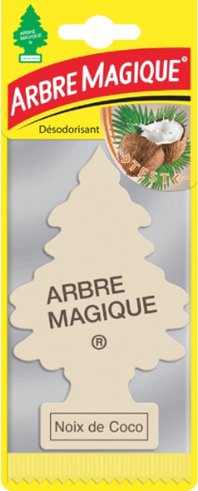Kokosnoot Arbre Magique Geurboom luchtverfrisser voor in de auto Cocco – Car Parfum – Geurboompje – Geurbooster – Wonderboom – Geurverfrisser – Nieuwe Auto – Autogeur – Autoparfum – Geurblad – Coco – Coconut – Noix de Coco